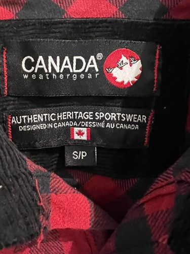 NWT Canada Weather Gear Red Black Checkered Long Sleeve Button down Shirt Mens S - Picture 4 of 8