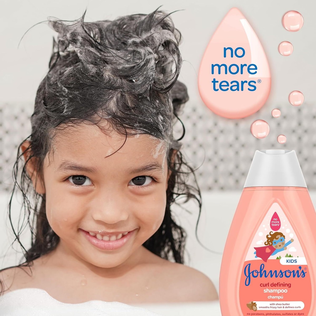 Johnson's Curl-Defining Tear-Free Kids' Shampoo with Shea Butter