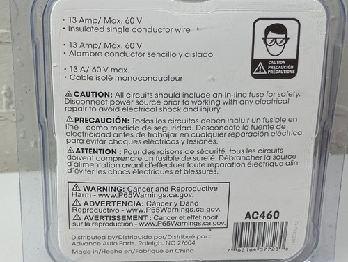 AutoCraft Automotive Primary Wire, 18 Gauge, Black, 40 Ft AC460 - FREE SHIPPING - Picture 3 of 4