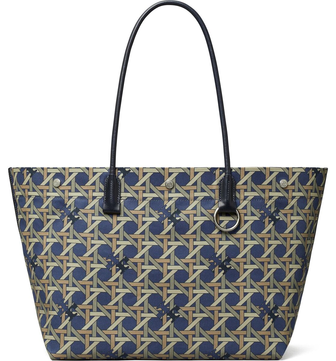 Tory Burch Canvas Basketweave Shopper Tote ~NWT~ Navy | eBay Tory Burch Canvas Basketweave Shopper Tote ~NWT~ Navy | eBay