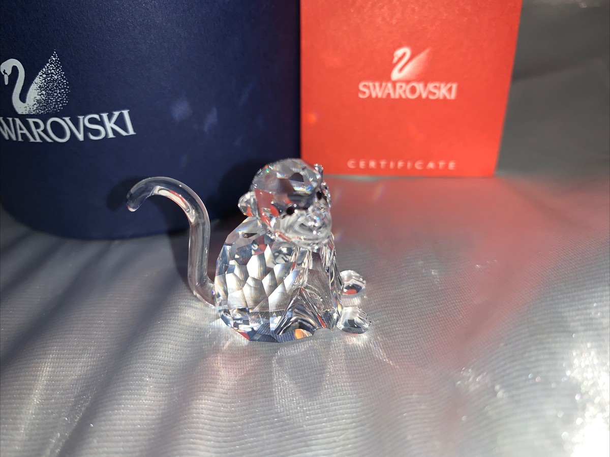 Swarovski Crystal Figurine Zodiac Monkey Clear 289901 MIB W/COA | eBay