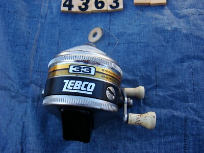 U4364 PA ZEBCO 33 METAL FOOT SPINCAST FISHING Reel | eBay