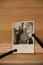 Photo Vintage ARMY Soldiers 3 men WW 2 Vintage unknown date or place