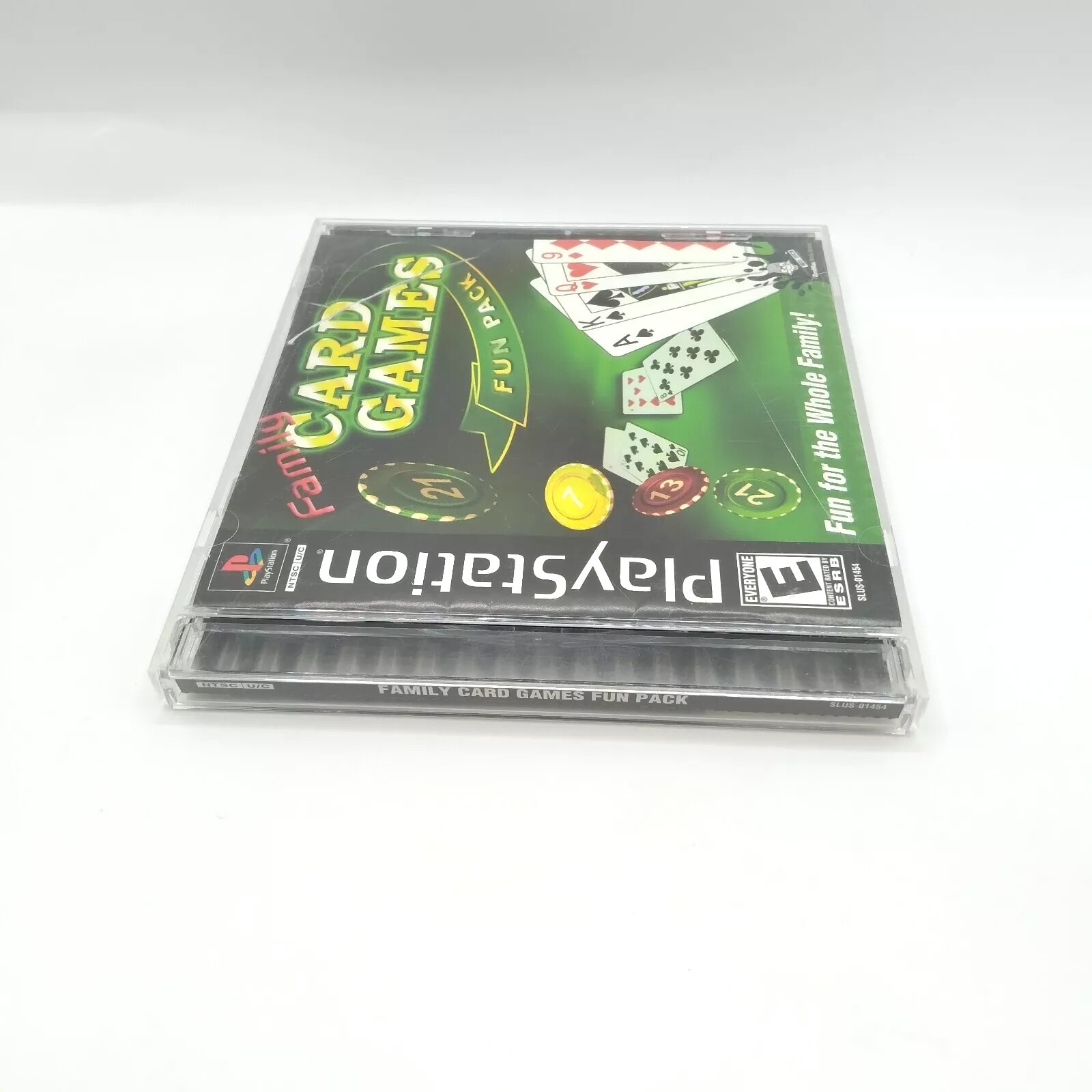 Family Card Games Fun Pack (Sony PlayStation 1, 2003) PS1 CIB Complete