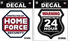 NEW - Home Security Sticker Decal, Weather proof, 2 Designs, MADE IN USA - AGI