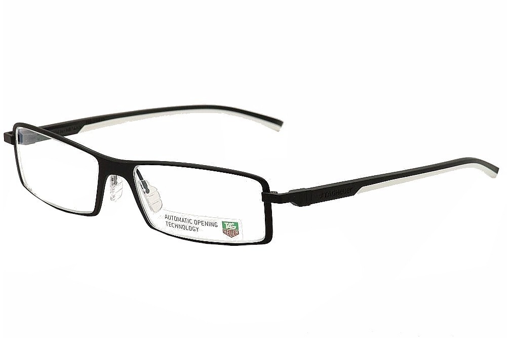 TAG HEUER TH 0802 011 Matt Black Brille Glasses Eyeglasses Frames