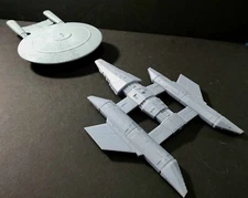 1/2500 scale Tamarian Cruiser TNG Starship Star Trek 3d printed resin model
