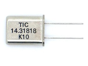 1x TIC Quarzoszillator 14.31818 (MHz,Quarz,Schwingquarz,Schwing,Oszillator)Q26