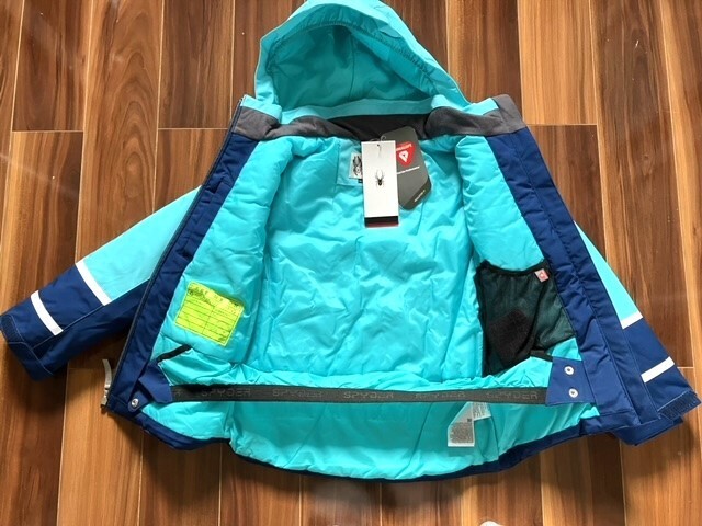 Spyder Mila Insulated Ski Jacket Waterproof ExoShield Blue Big - Main Image
