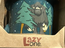 Lazy One Bigfoot 12oz Ceramic Mug Sasquatch Camping Believe-New Fast Free Ship