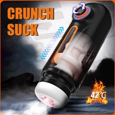 Automatic Male Masturbator HandsFree Thrusting Sucker Vibrator Stroker Lubricant