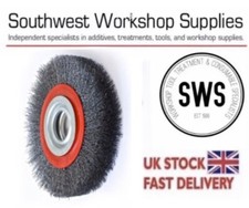 NEW SIT Bench Wheel Wire Wheel Brush 200 x29mm 38mm Core Deburring Bench Grinder