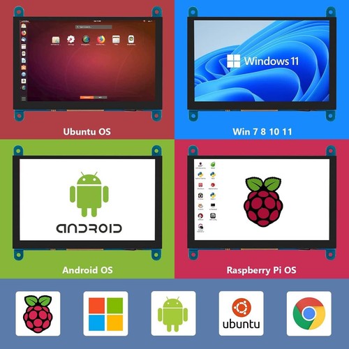 5 Inch IPS LCD Touch Screen Display Panel 800×480 Capacitive Screen HDMI Monitor - Picture 6 of 8