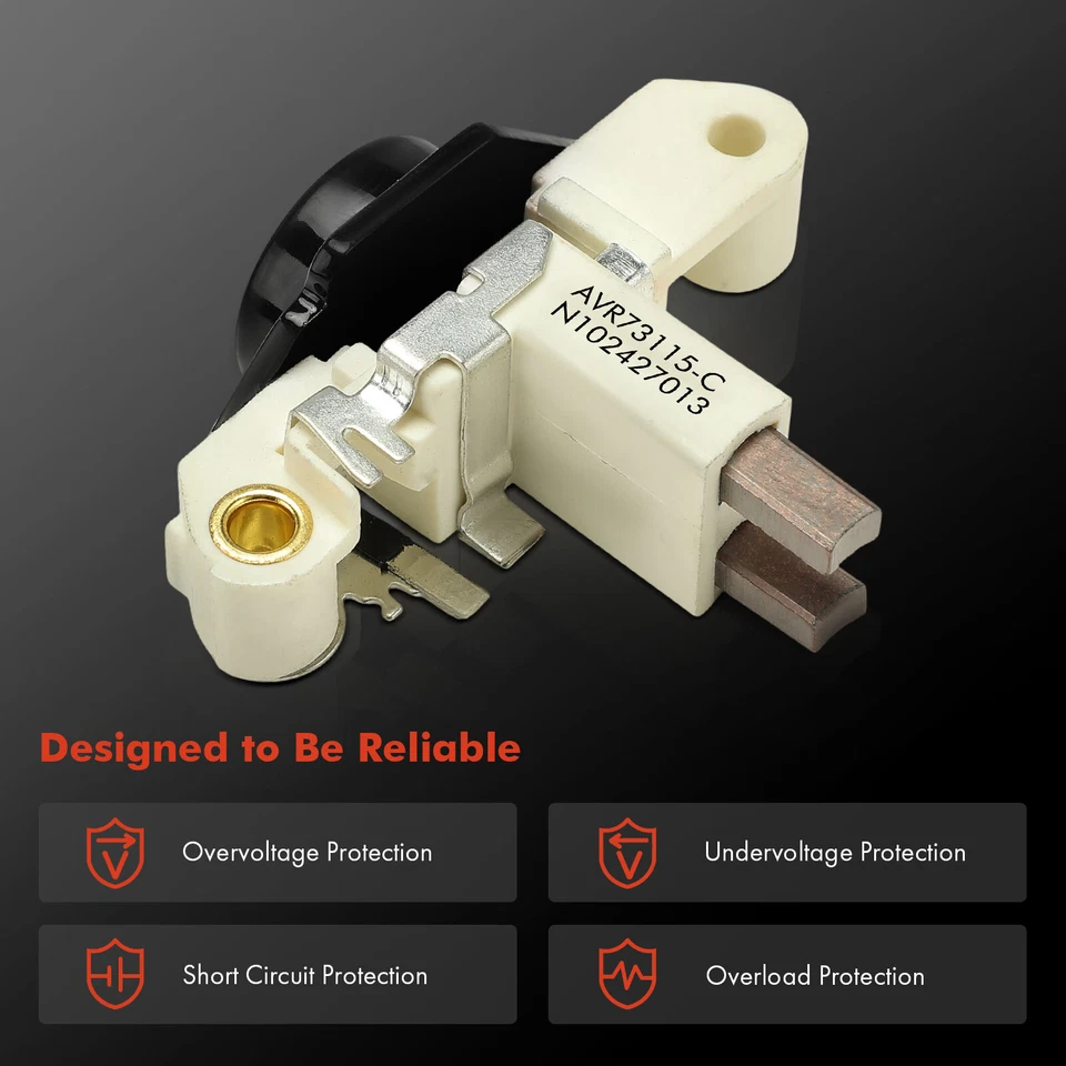 Regulador alternador para VW Passat Golf Beetle BMW E36 323i Audi A8 Saab 9-3 9-5 Foto 4 de 4