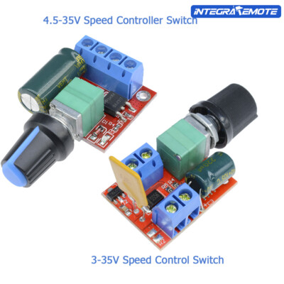 5A Mini DC 3V-35V 5V-35V 5A Motor PWM Speed Control Switch Controller LED Dimmer