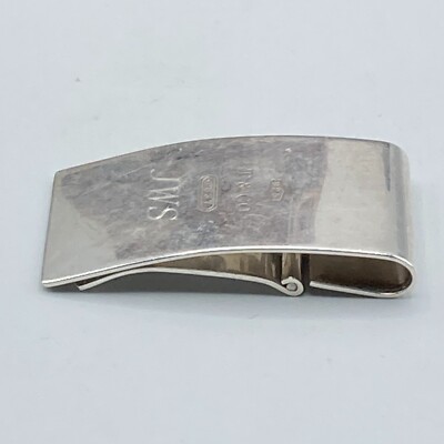 Tiffany & Co 1837 Money Clip Hinged Wide 925 Sterling Silver