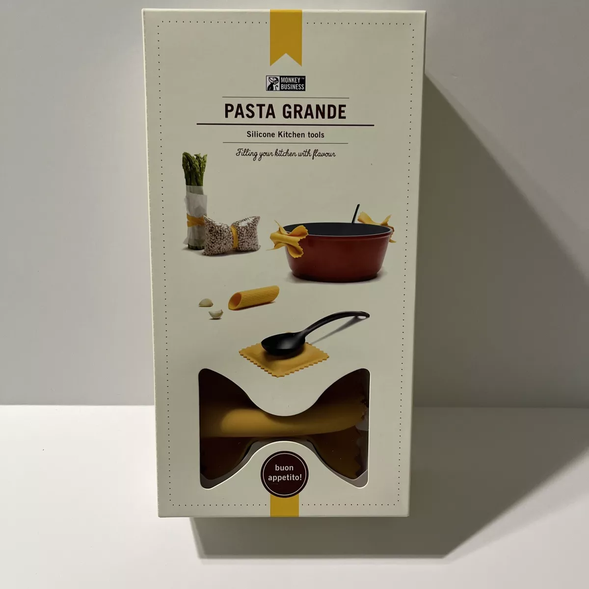 Pasta Grande - Fun Pasta Shaped Silicone Kitchen Tools in a Gift