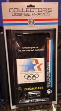 Vintage Nos 1984 Olympic Games Los Angeles License Plate Frame Holder Usa