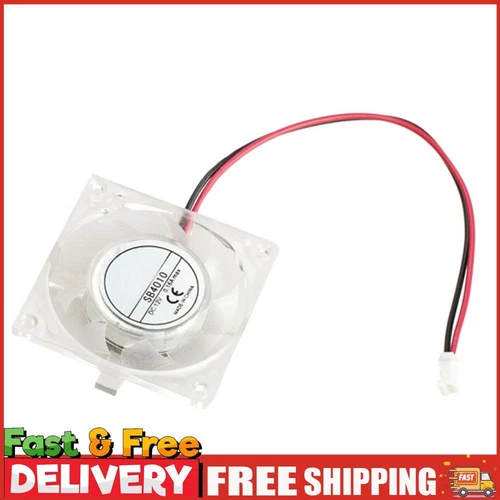 40mm Square Graphic VGA Video Card Clear Exhaust Blower Quiet Fan Wire Cool Fan