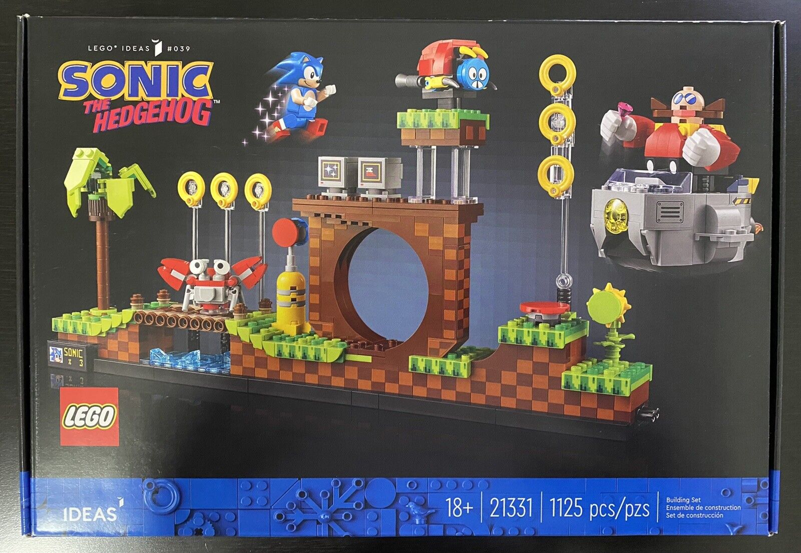 LEGO Ideas: Sonic the Hedgehog - Green Hill Zone (21331) Complete Set  Assembled 673419357616