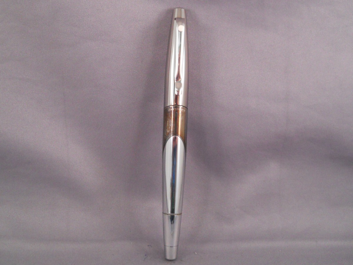 Sheaffer White Dot Intrique Rollerball Pen--Gunmetal and Palladium Plated