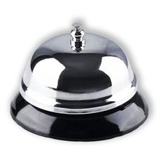 Campanello da Tavolo in Metallo Brillante per Servizio in Reception e Ristorante