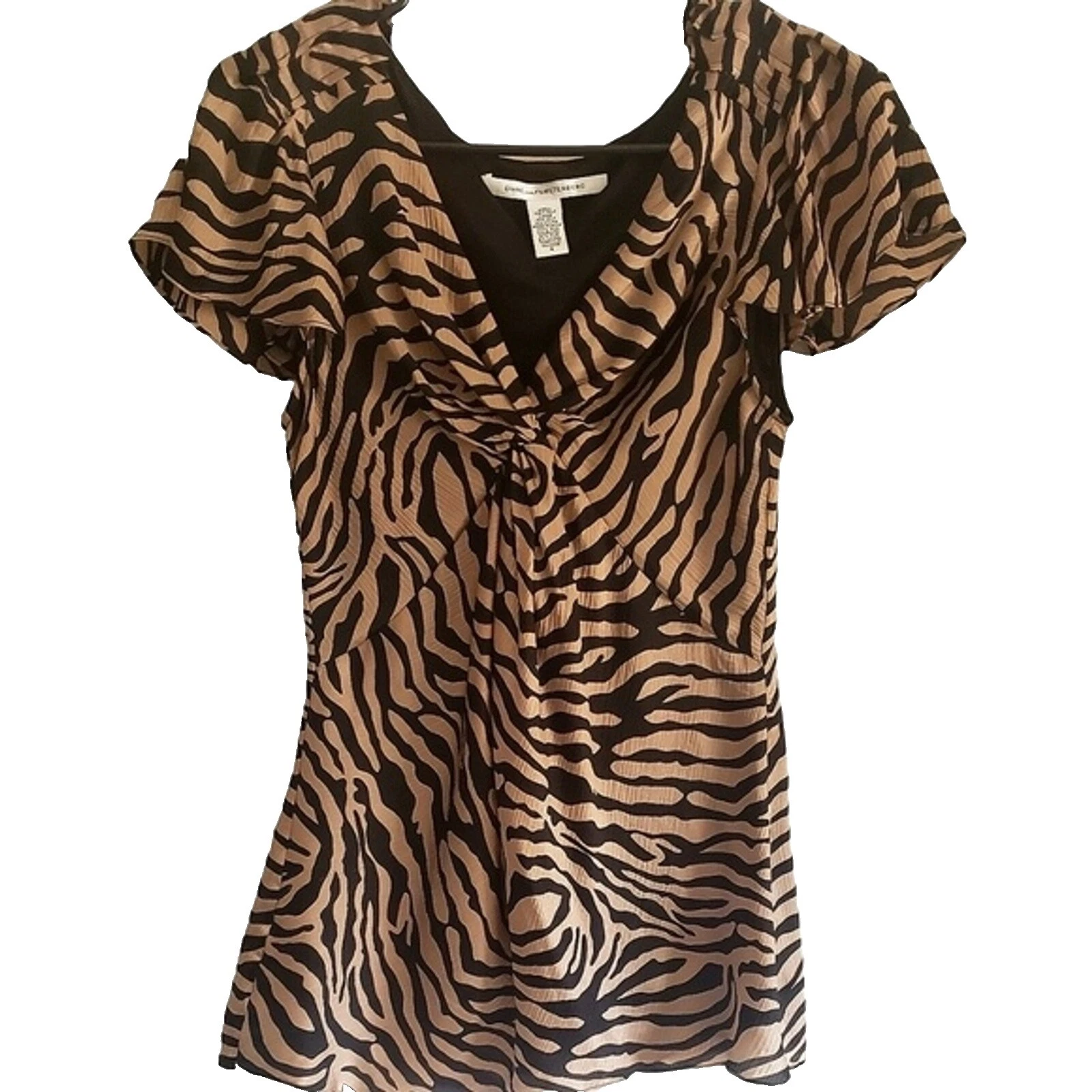 Diane von Furstenberg Silk Animal Print Casual Tops for Women