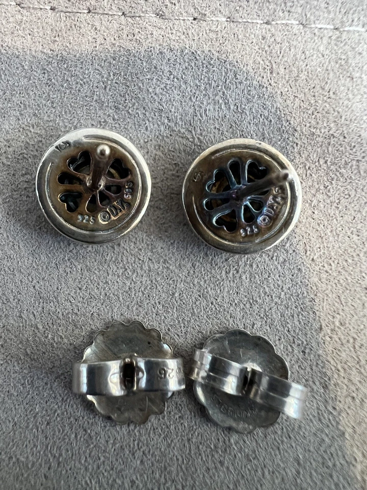 Aretes David Yurman Galleta Amatista en Plata de Ley 925, Oro 585 Foto 2 de 4