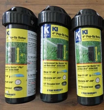 3 New K-Rain 4 in. K1 Pop-UP Rotor Sprinkler 31031 range 15'-30' Free US Ship