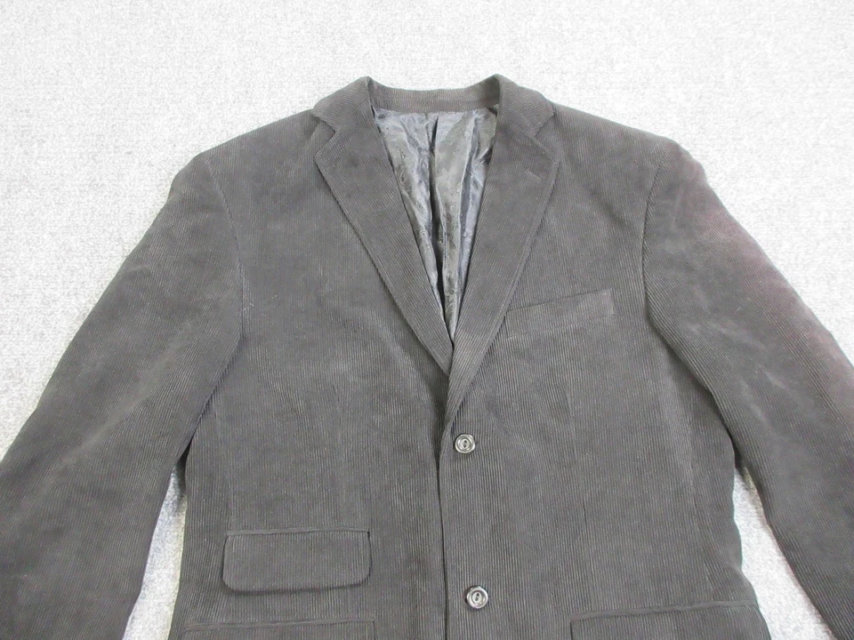 Blazer Brioni Para Hombres 40S Carbón Pana Seda Loro Piana Hecho en Italia SB-2 Foto 3 de 4