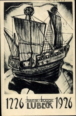 Ak Hansestadt Lübeck, Ausstellung Hanse Kogge 1926, 1226 - 4422878