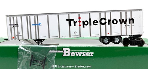 HO BOWSER 42959 53' ROADRAILER PLATEWALL TRIPLE CORONA LOGOTIPO GRANDE CR/NS # 461482 | Condition: New
