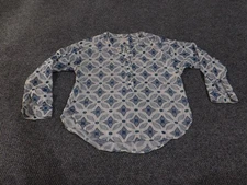 Loft The Softened Shirt Womens Small Floral Pattern Long Sleeve Button Up Top