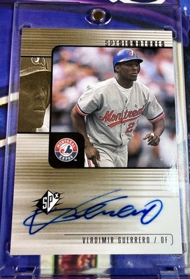 2000 SPx - Signatures Vladimir Guerrero #X-VG (AU) Blue Ink- HOF
