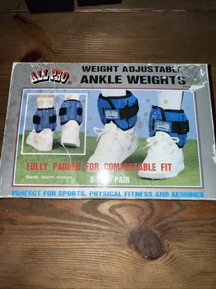 Pesas de tobillo All Pro, peso ajustable hasta 5 libras para el par (2,5 libras cada una) Foto 2 de 3