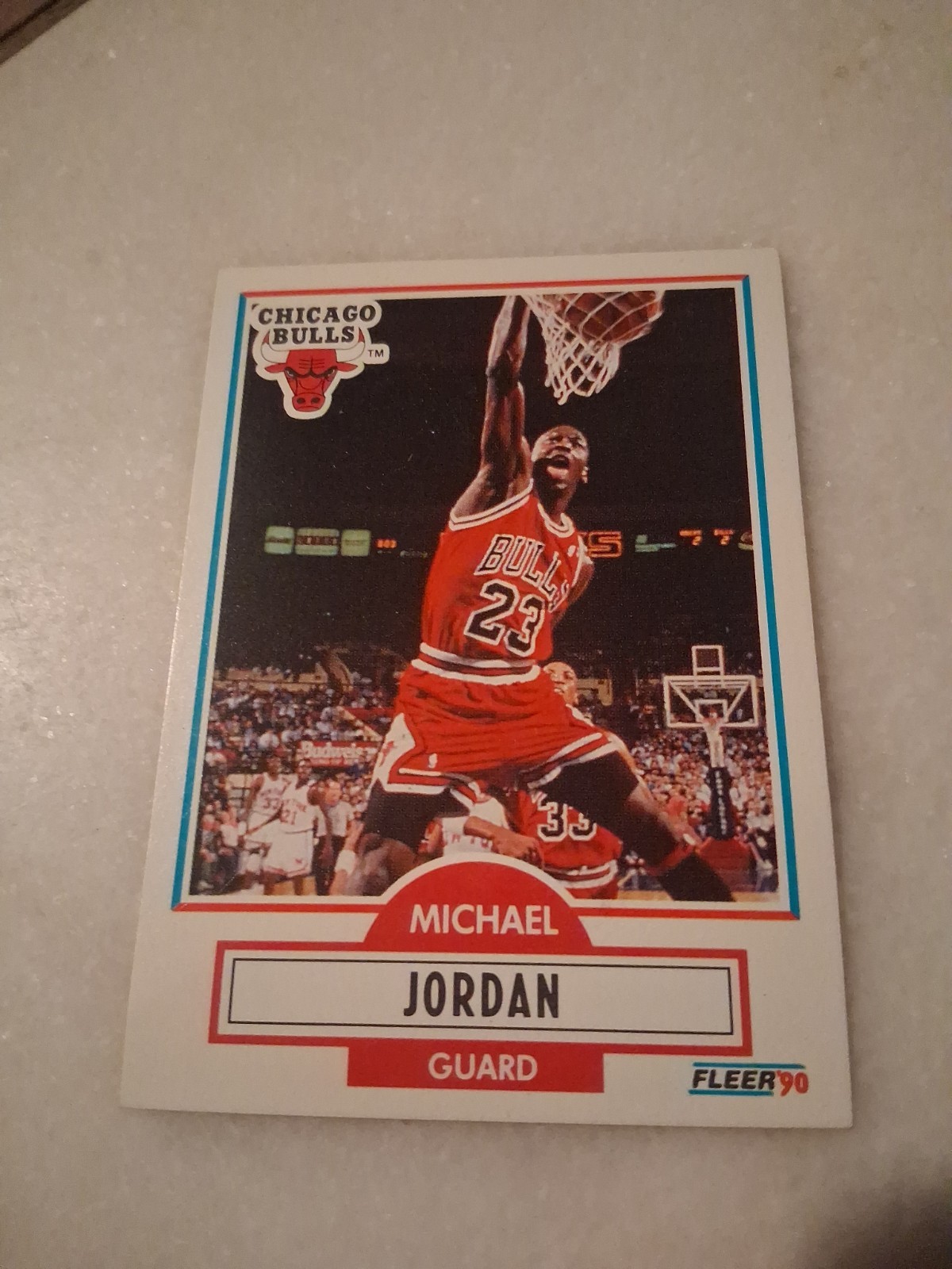 Fleer 1990-91 Fleer Michael Jordan Chicago Bulls #26 Base Set NBA Card