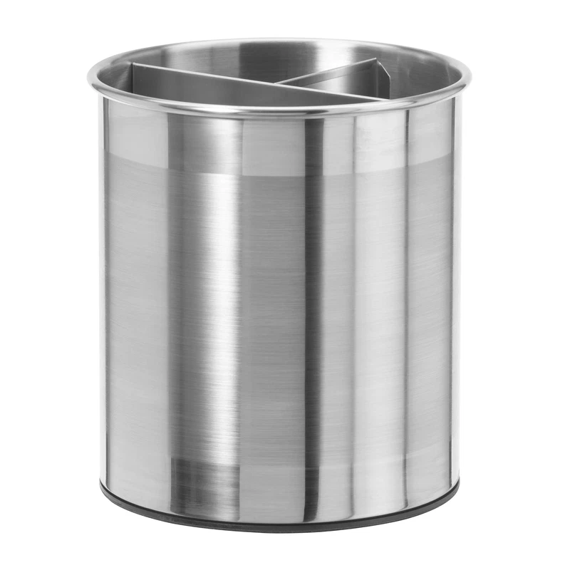 Oggi Jumbo Stainless Steel Rotating Utensil Holder Removable Divider - Stylish