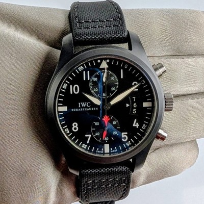 IWC Top Gun Pilot's Watch Black Dial - IW388001 - MSRP $11,900