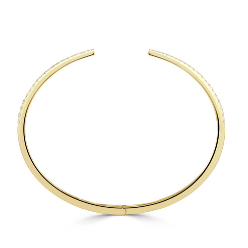 0.57ct Round Brilliant Cut Diamond Open Cuff Bracelet - Picture 4 of 6