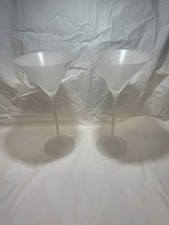 2 Vintage Martini Glasses 9 Belvedere Vodka L...