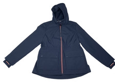 Tommy Hilfiger Women  s Hooded Softshell Jacket Navy Blue Size Medium Coat M NWT