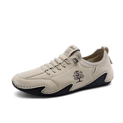 Man's Comfortable Hand Made Leather Casual Walking / Driving Casual Shoes