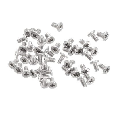 M1.2-0.25 x 2mm Phillips Flachkopfschrauben 100 Stück Flache Rundkopfschrauben 3