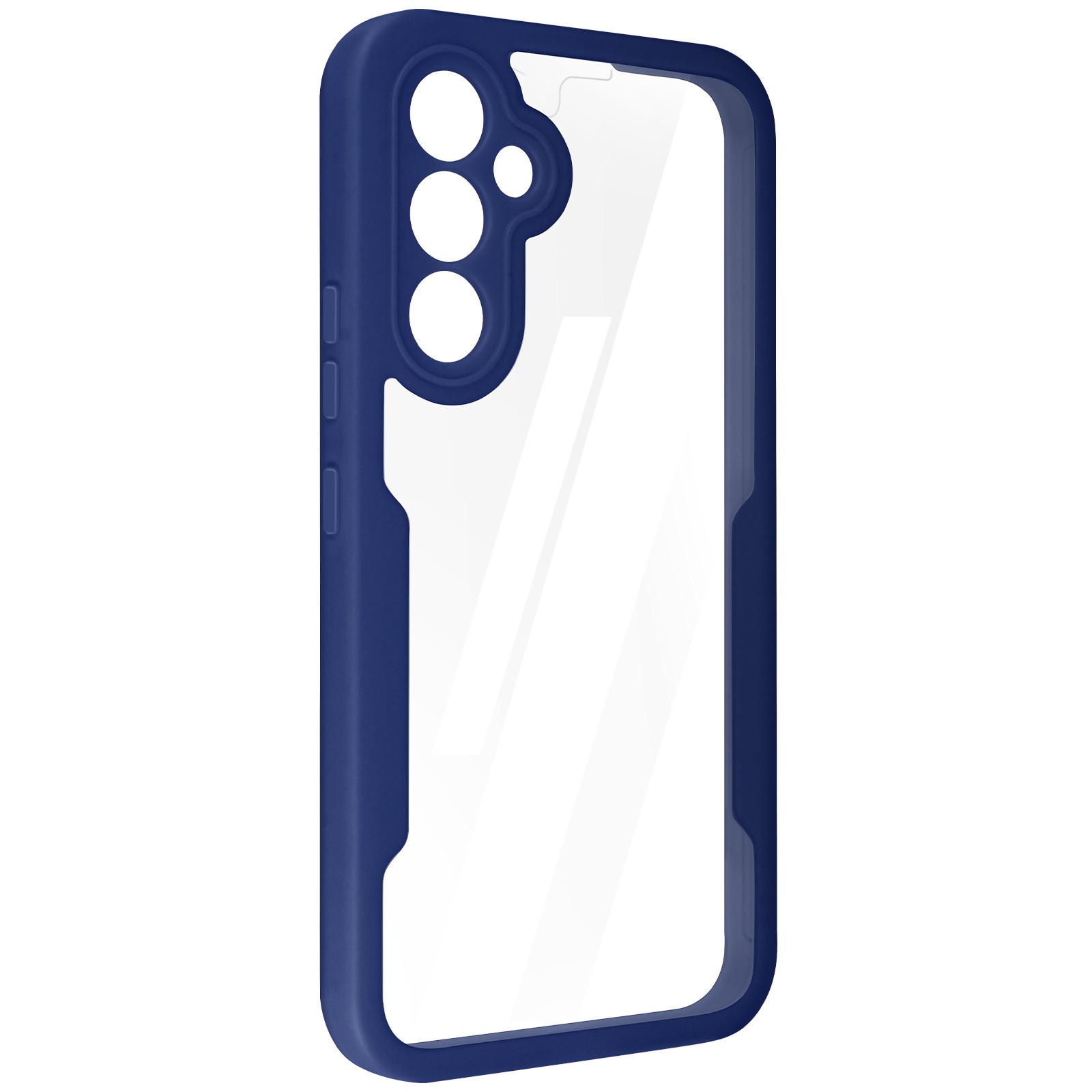 Coque Galaxy A54 5G robuste anti-rayure avec écran tactile souple bleu