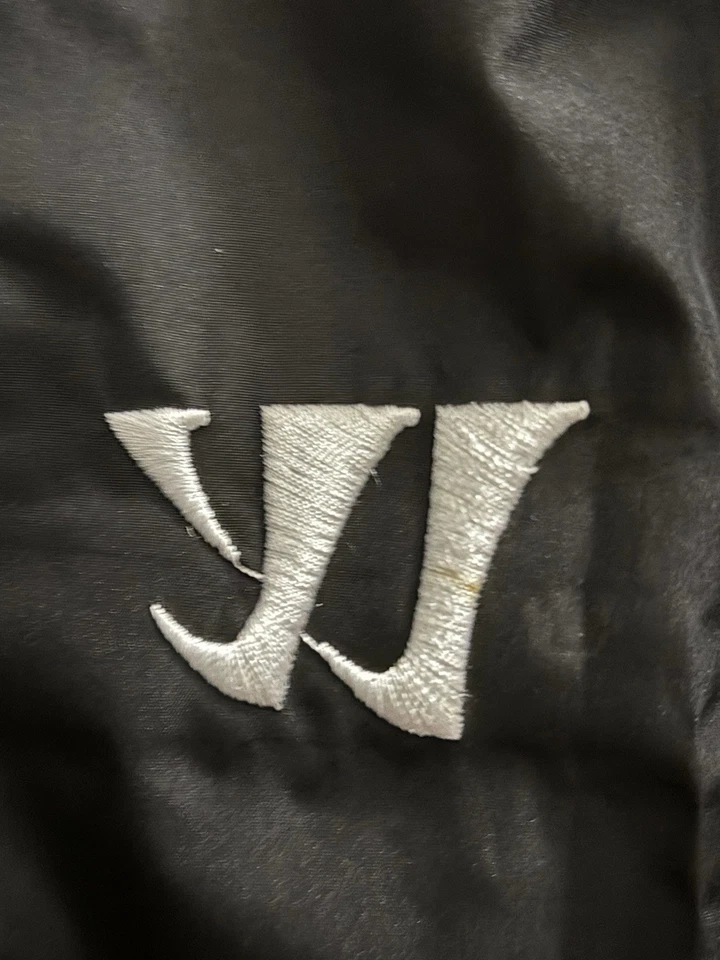 Pantalones de calentamiento pesados negros grandes para hombre Warrior Hockey Coaches Foto 4 de 4