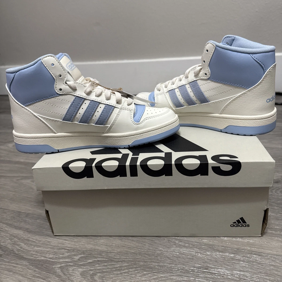 adidas Break Start Mid White Glow Blue W for sale | eBay
