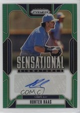 2025 Panini Prizm Sensational Signatures Green Hunter Haas #SS-HS Auto yl0