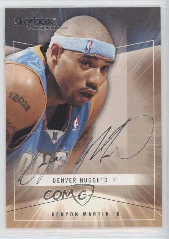 2004-05 Skybox Autographics Kenyon Martin #50 m3v
