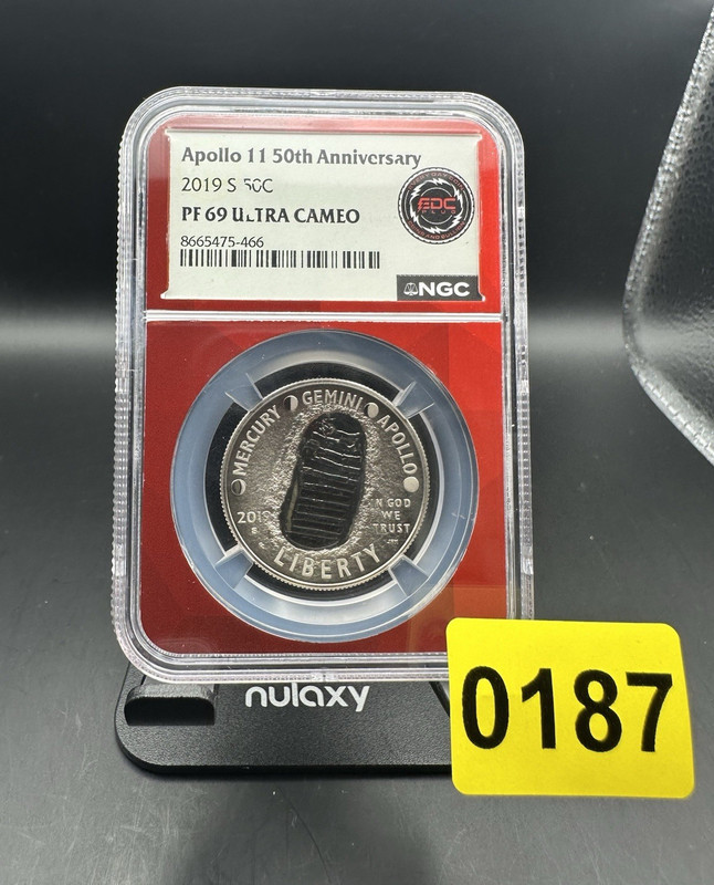 2019-S Apollo 11 50th Anniversary Half Dollar 50C NGC PF69 Ultra Cameo Coin