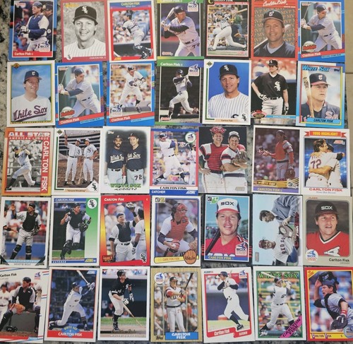Mlb Carlton Fisk Card Lot Chicago White Sox